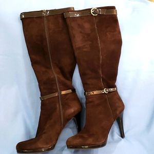 💥Nine West Brown Suede Boots - 9.5